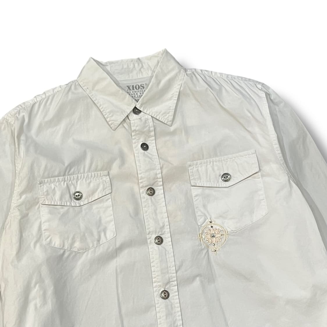  빈티지 자수 큐빅 셔츠 y14346 상품이미지4