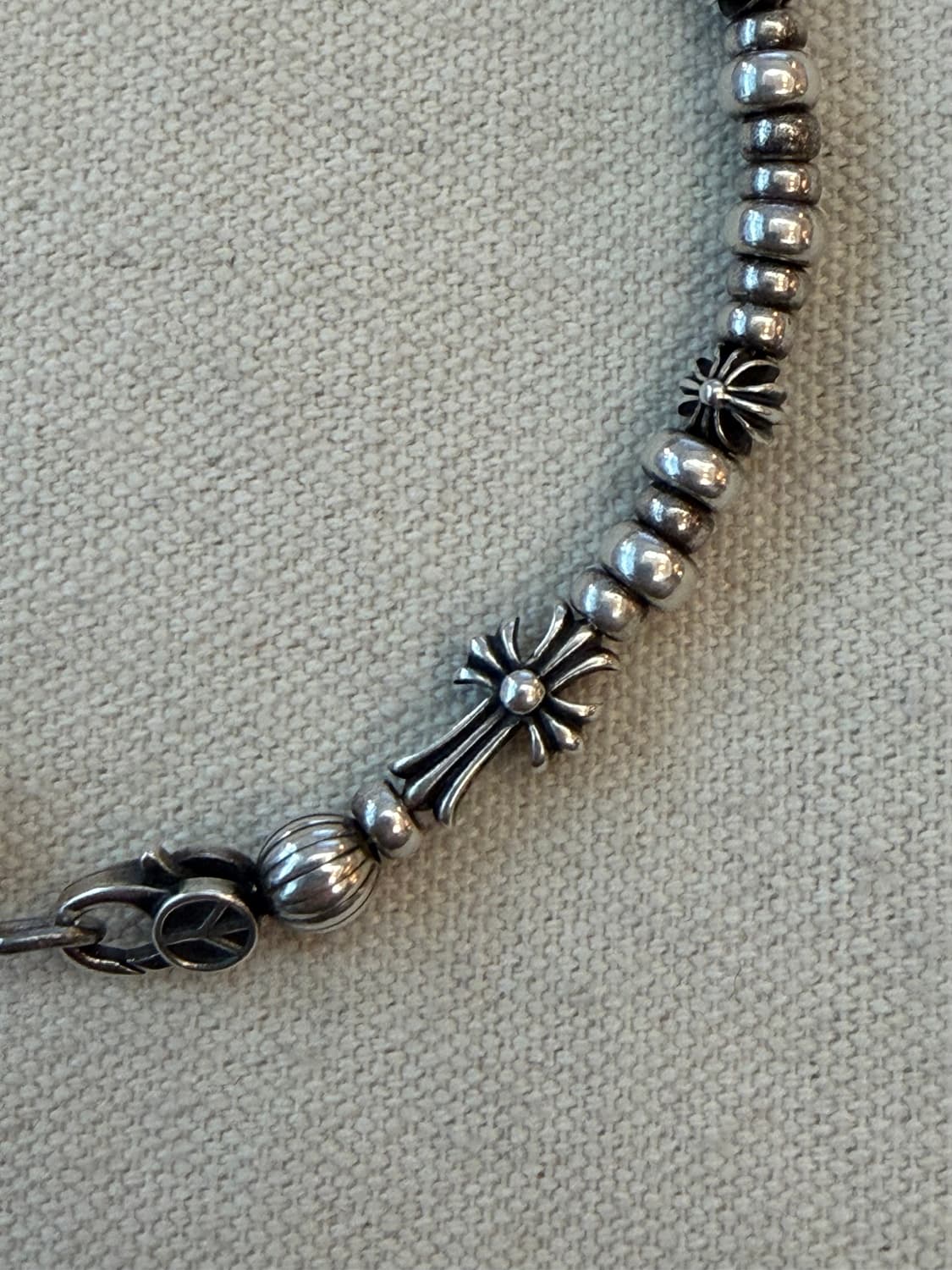 Silver 925 peace & cross bold bracelet 상품이미지4