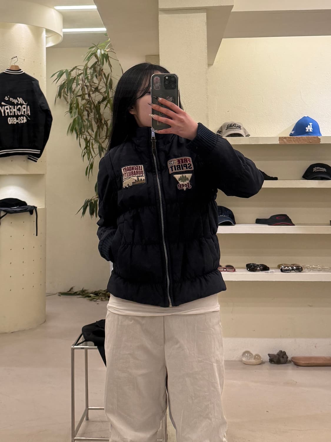 지프 컨버터블 패치 패딩 U663 상품이미지1