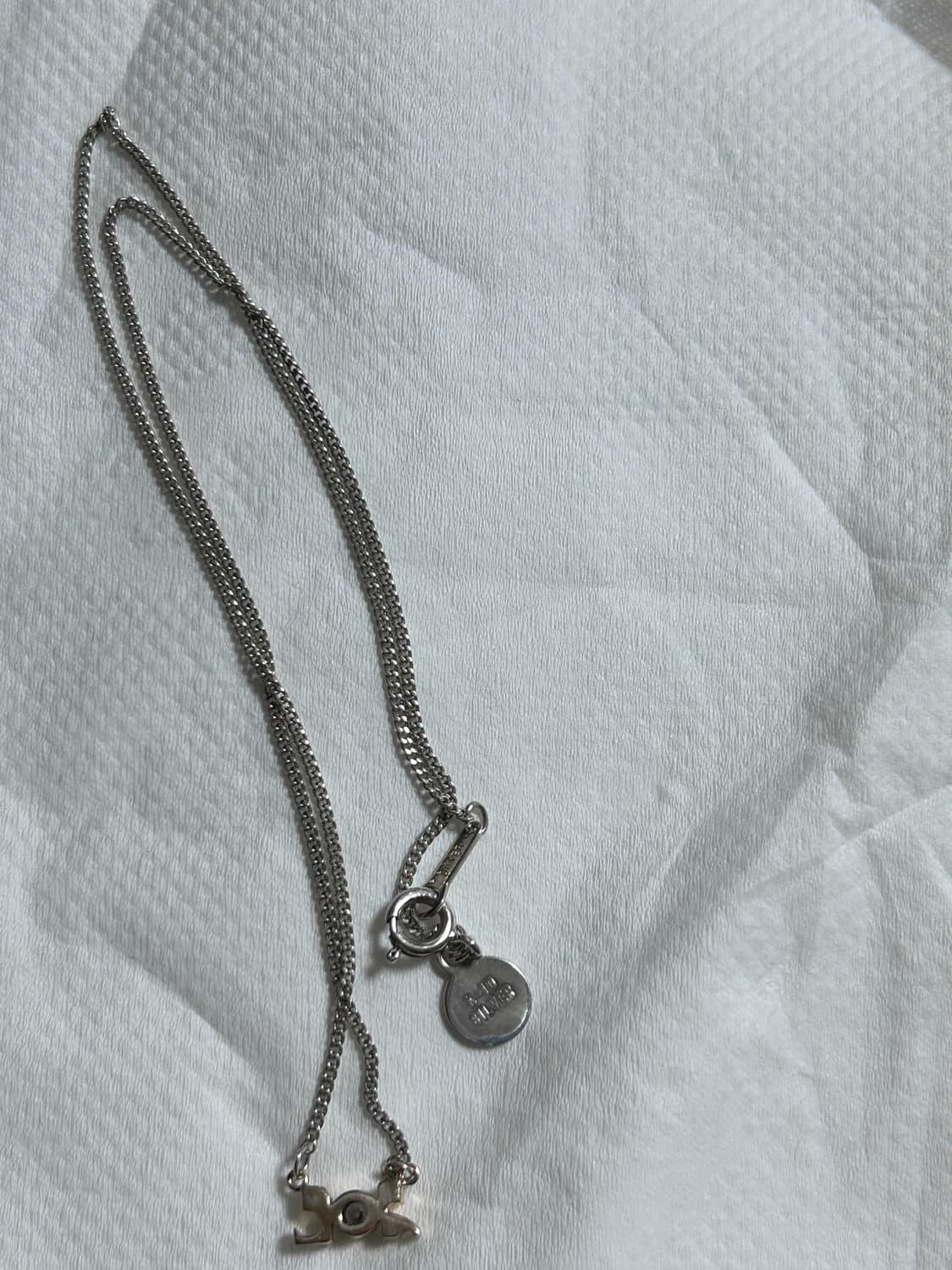 꾸레쥬 k10 & silver 금&실버 콤비 목걸이 상품이미지4