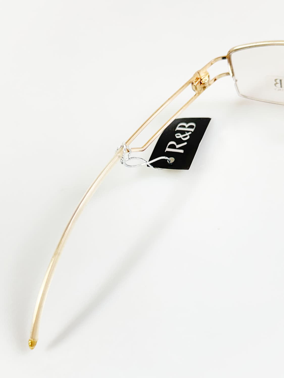 R&B Eyewear 반무테 스퀘어 골드 메탈 빈티지 안경 상품이미지7