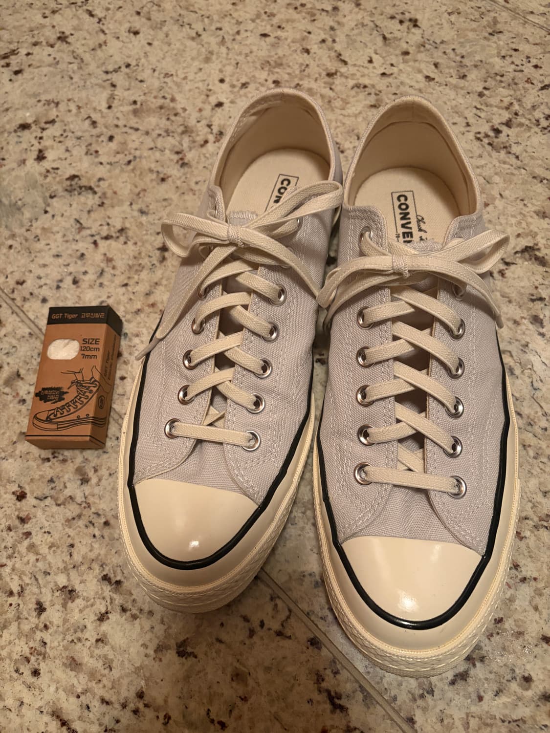 컨버스 척70 퍼슬라이스 연하늘 280 고무끈 상품이미지1