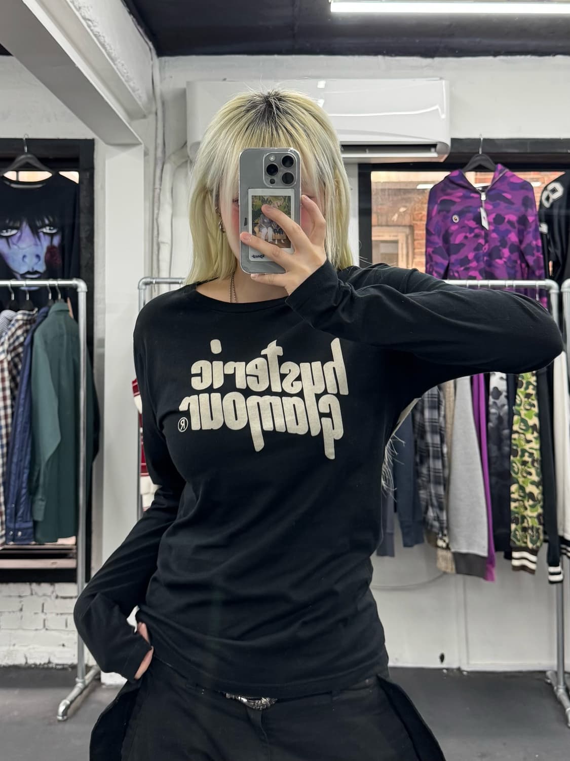 히스테릭 글래머 히스걸 롱슬리브 상품이미지3