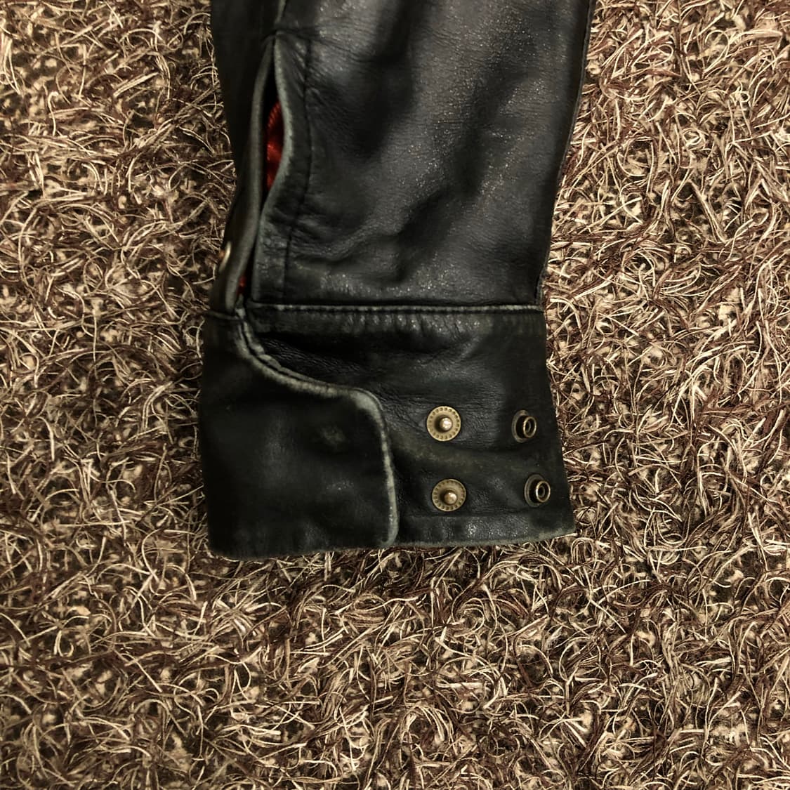 크리스찬 라크르와 양가죽 라이더 레더 가죽 바이커 자켓 상품이미지4