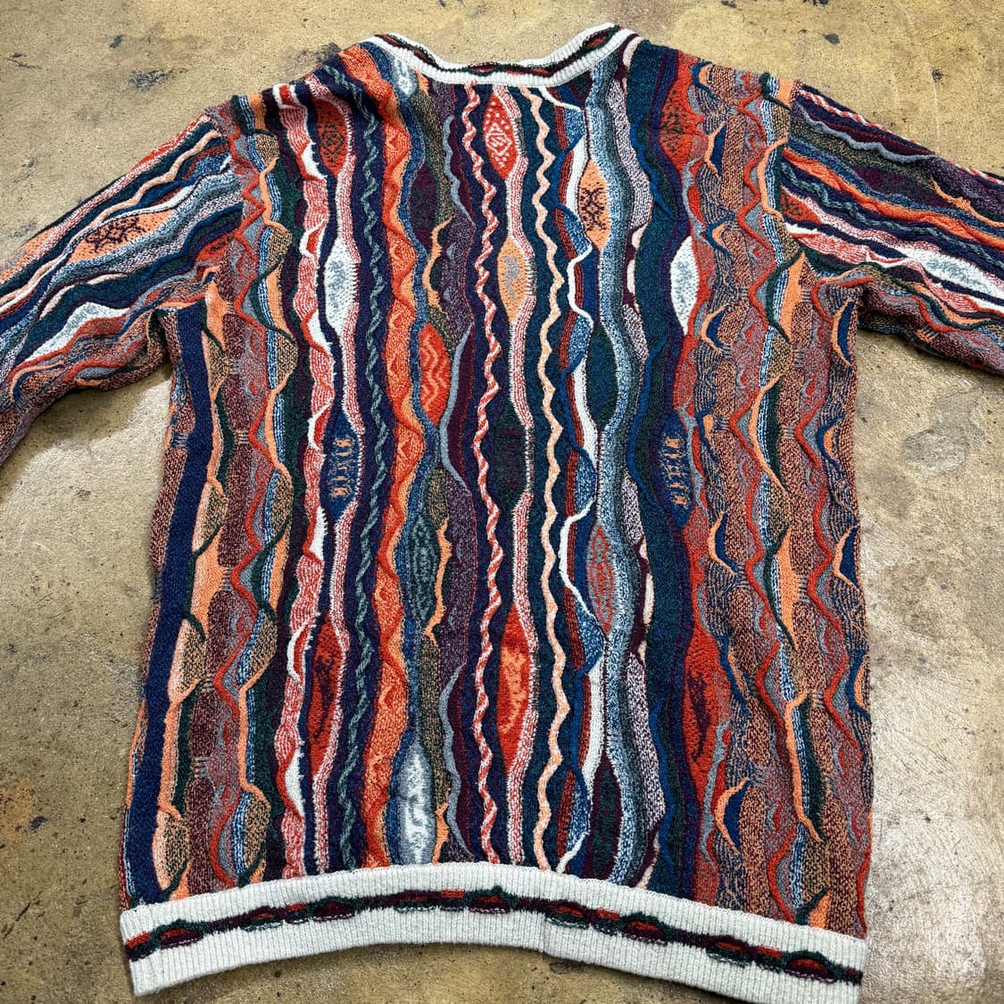 [정품/L] 올드컨트리 멀티 케이블 니트 가디건 b19 상품이미지4