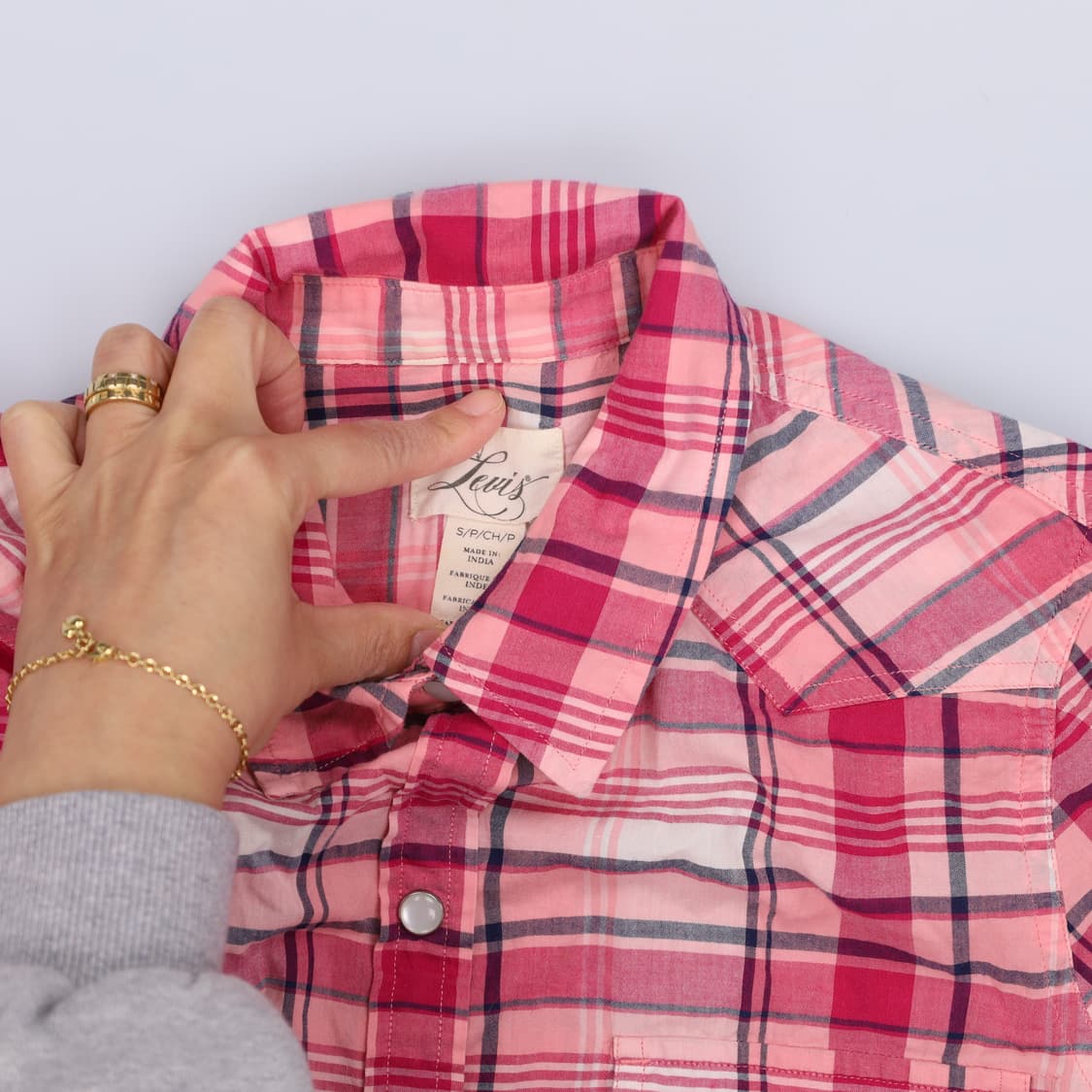 SP 리바이스 여성 체크 셔츠 0407H1 상품이미지3