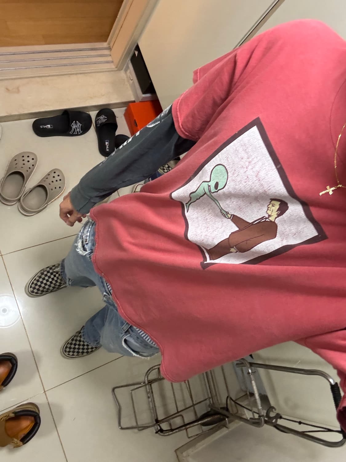 90s helmet band tee 상품이미지3
