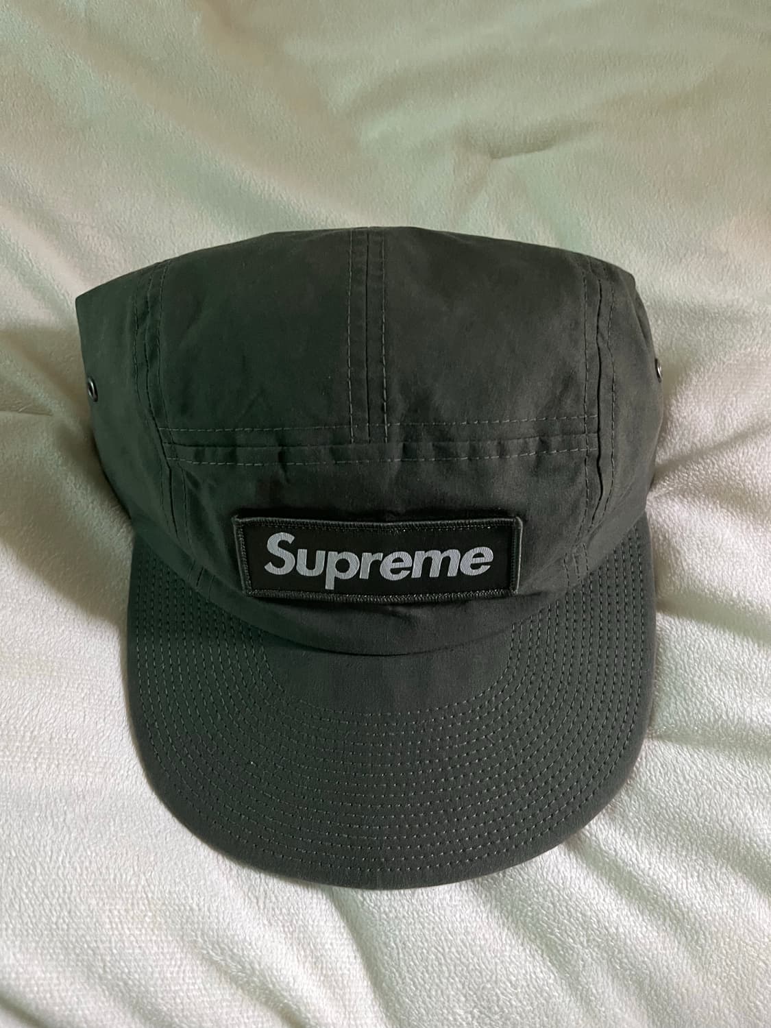슈프림 왁스 코튼 캠프캡 올리브 상품이미지1