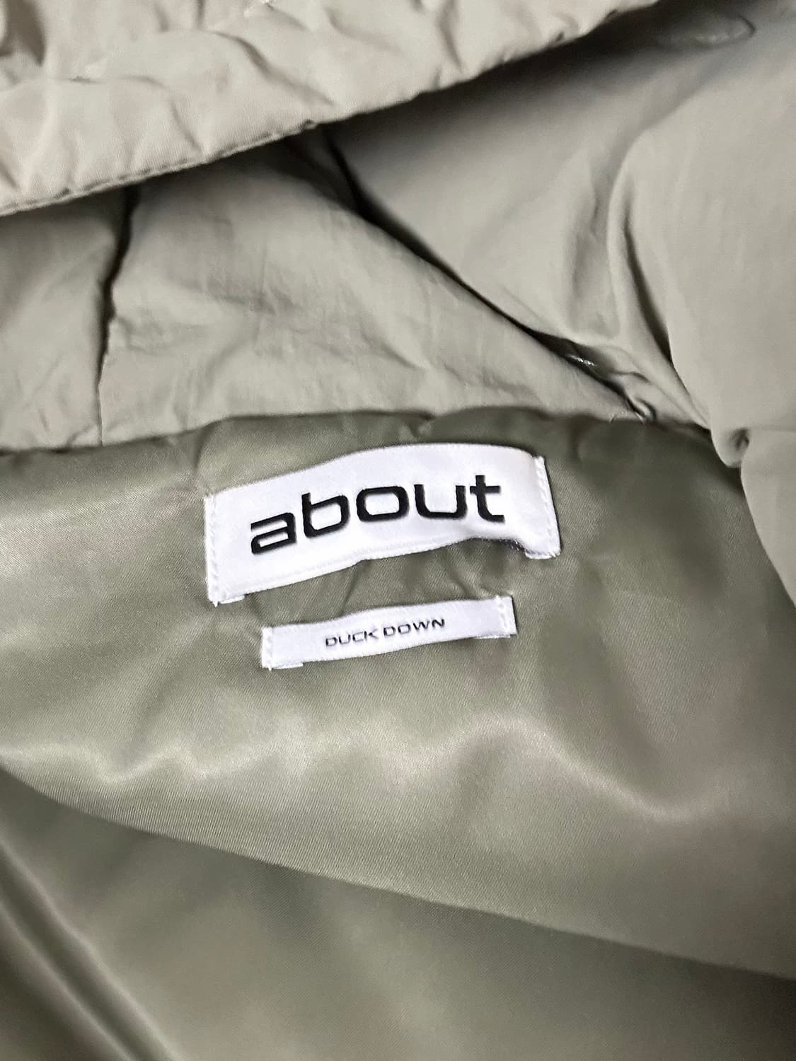 덕다운 패딩 khaki 상품이미지3