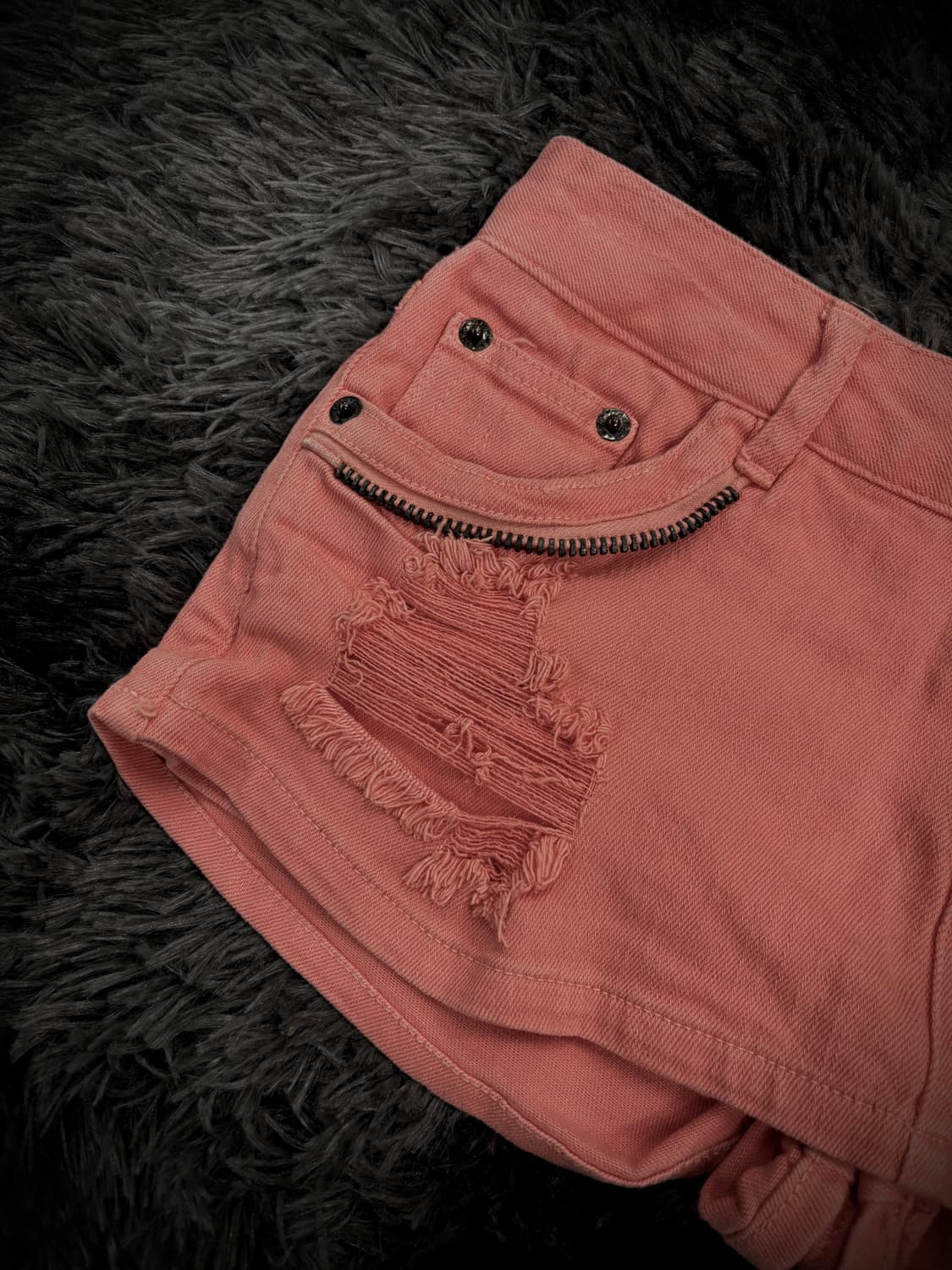 CECIL McBEE 핑크 데님 숏팬츠 상품이미지3