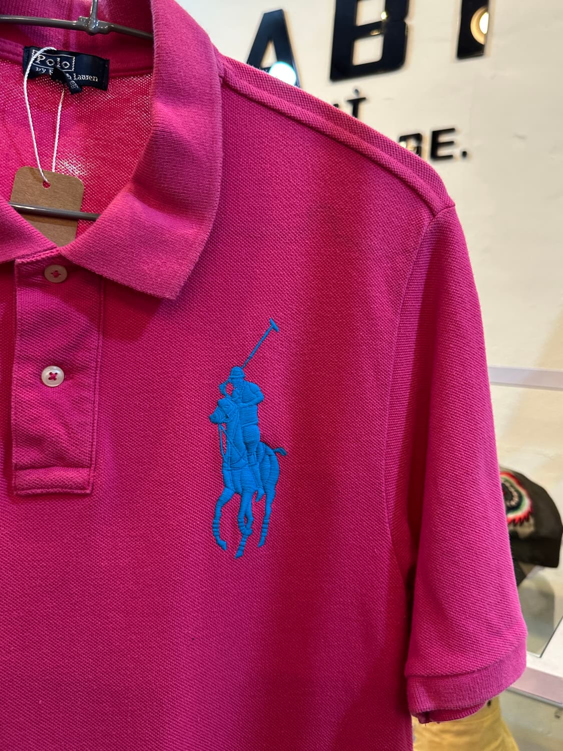  폴로 랄프로렌 빅포니 반팔 카라티 핫핑크 XL 상품이미지2