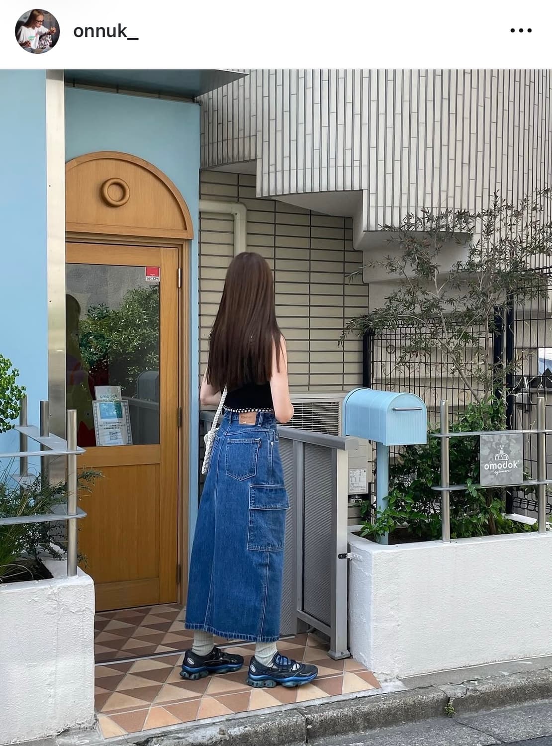 PLAC x Onnuk 데님 카고 스커트 상품이미지1