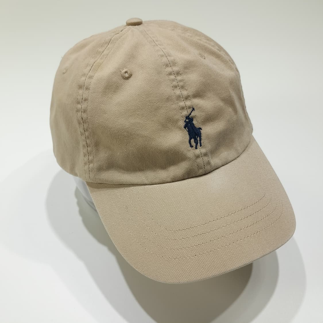 CL423 폴로 다크네이비 포니 베이지 볼캡 모자 상품이미지2