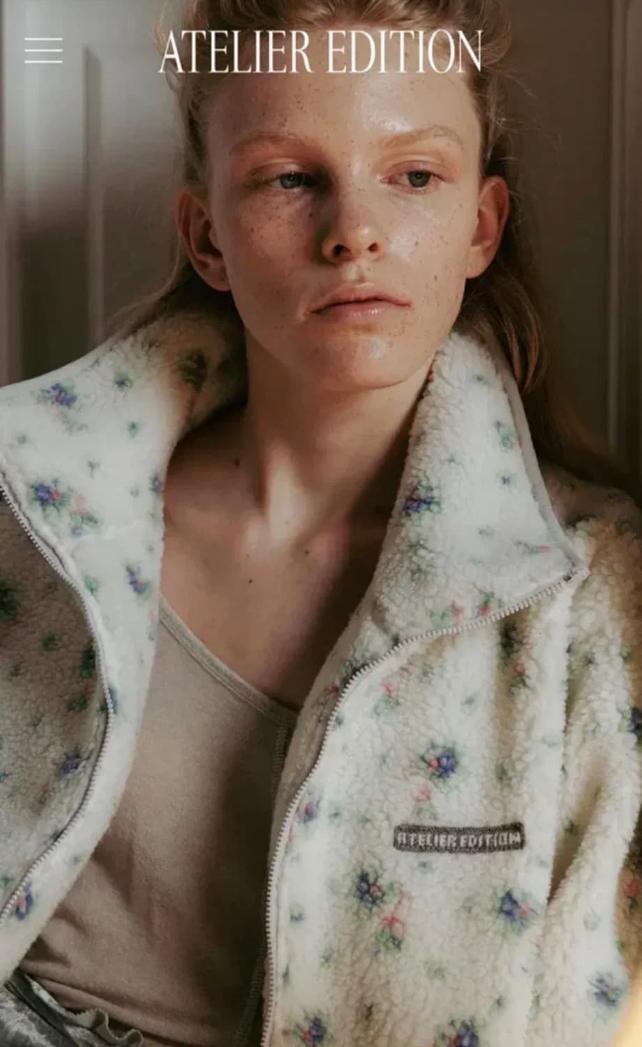 아뜰리에에디션 플라워 플리스 자켓 상품이미지2