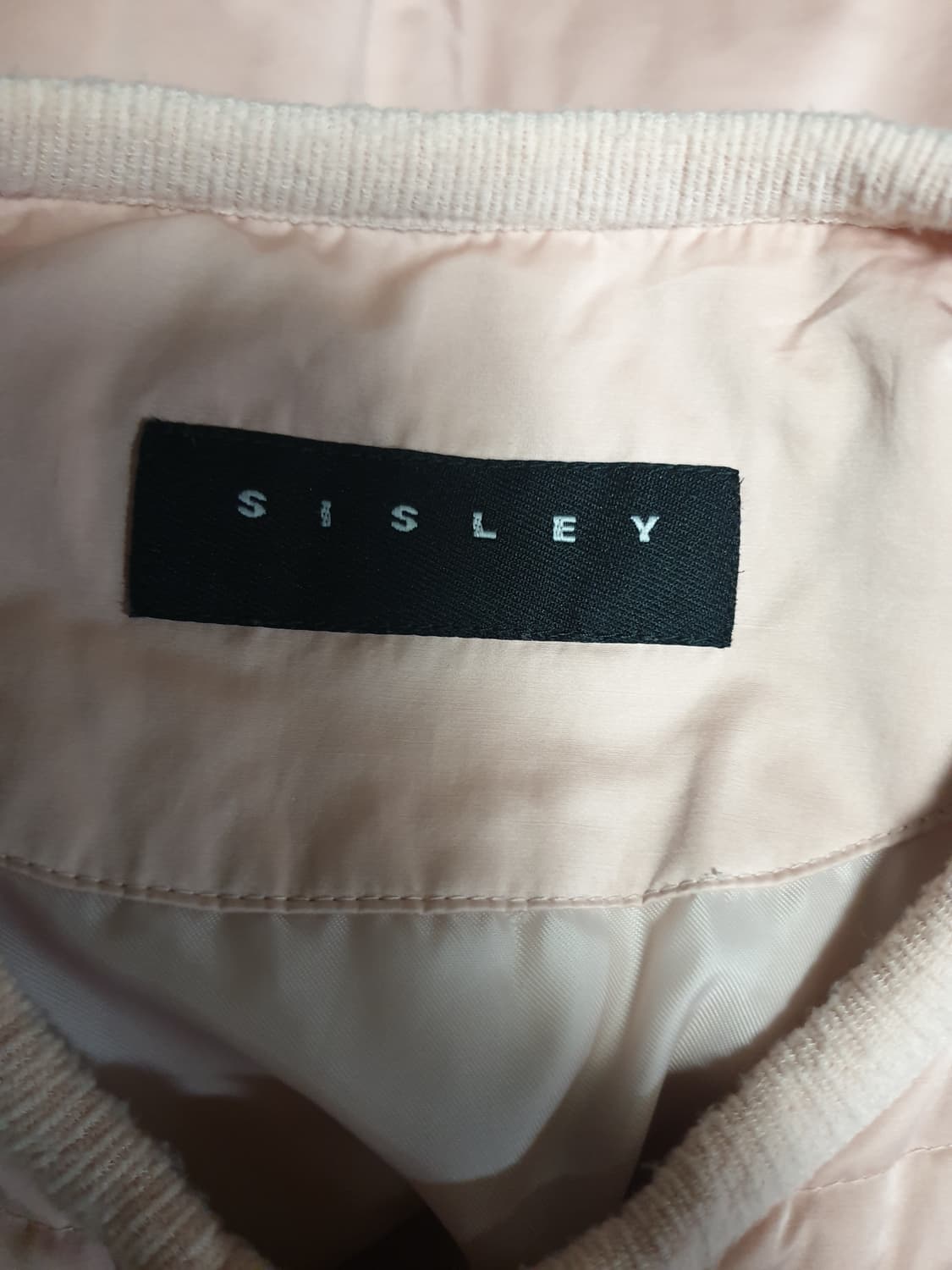 시슬리 우먼스 니트 경량 다운 집업자켓 라이트핑크 (S) 상품이미지4