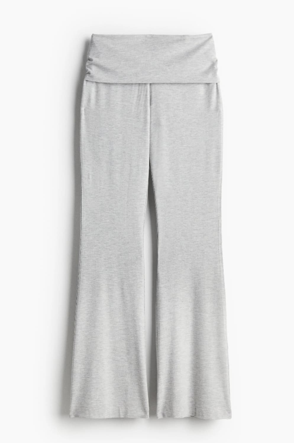 H&m 로우라이즈 플레어 저지 팬츠 xs 상품이미지1