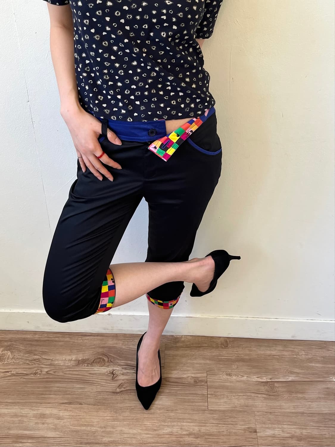 SONIA RYKIEL 컬르블럭 카프리 팬츠 상품이미지5