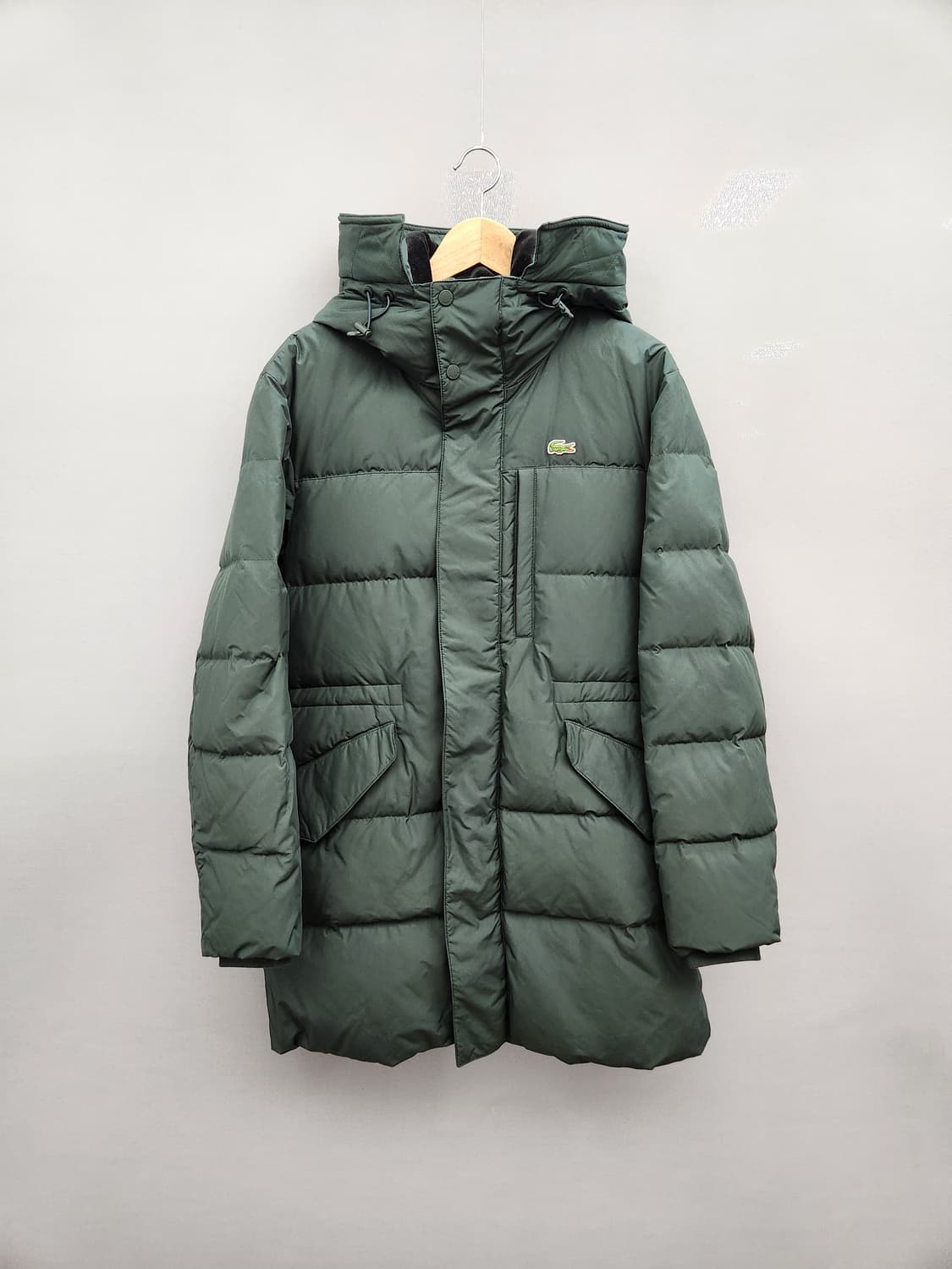 Lacoste 라코스테 후드 다운 패딩 그린 상품이미지1