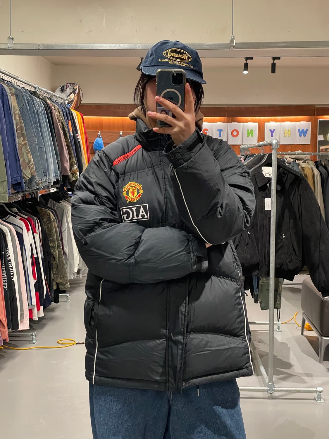 나이키 맨유 벤치 코트 패딩   상품이미지1