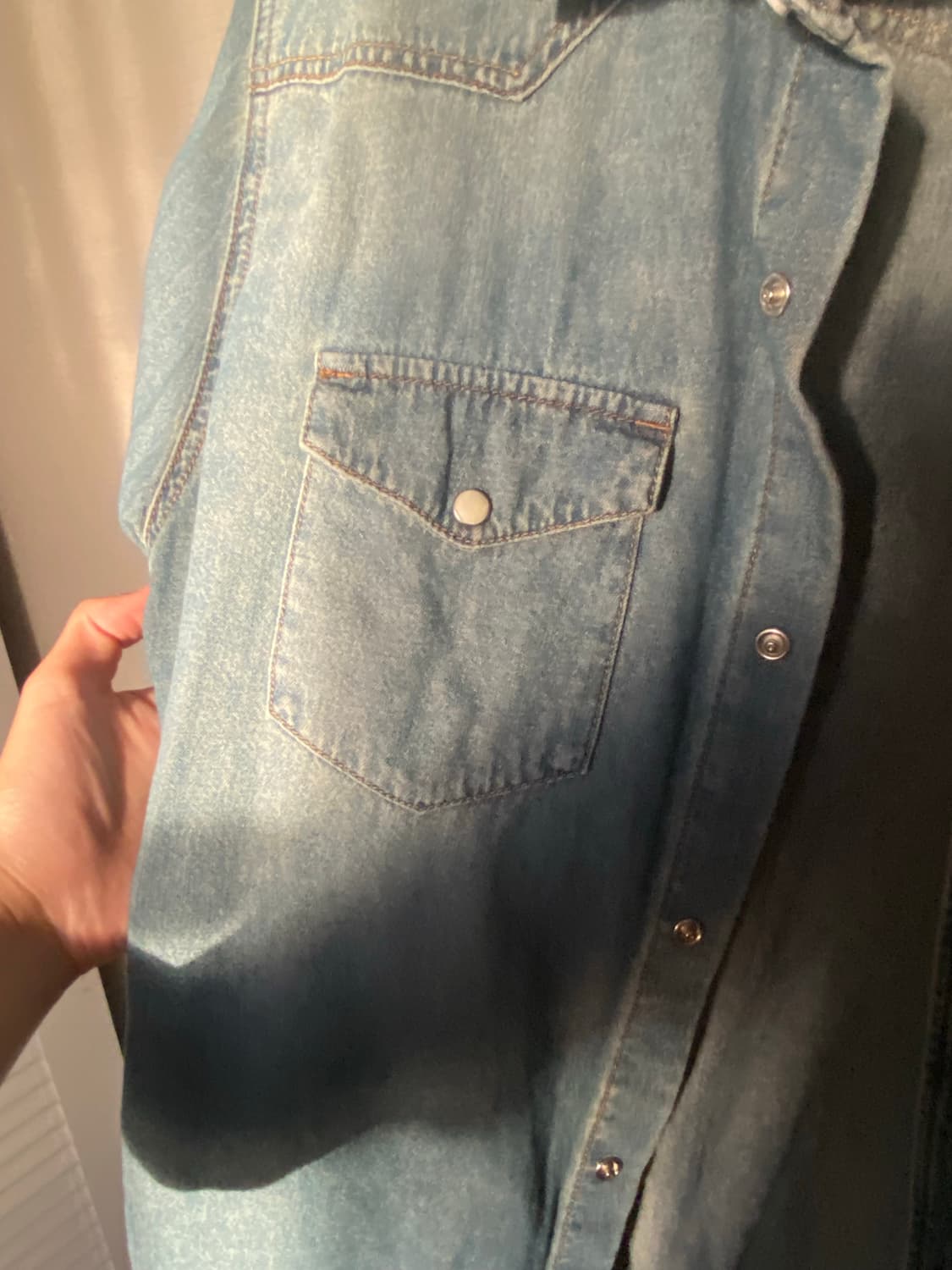 Vintage denim shirt 상품이미지3