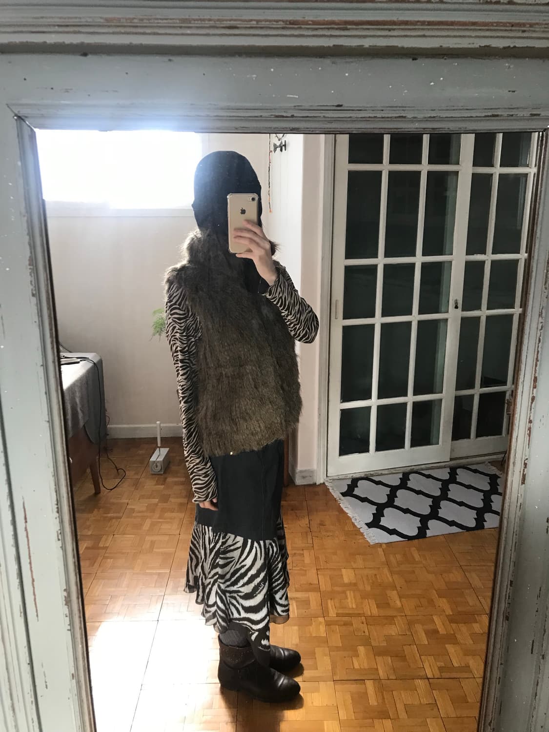 vintage brown fur jacket 상품이미지6