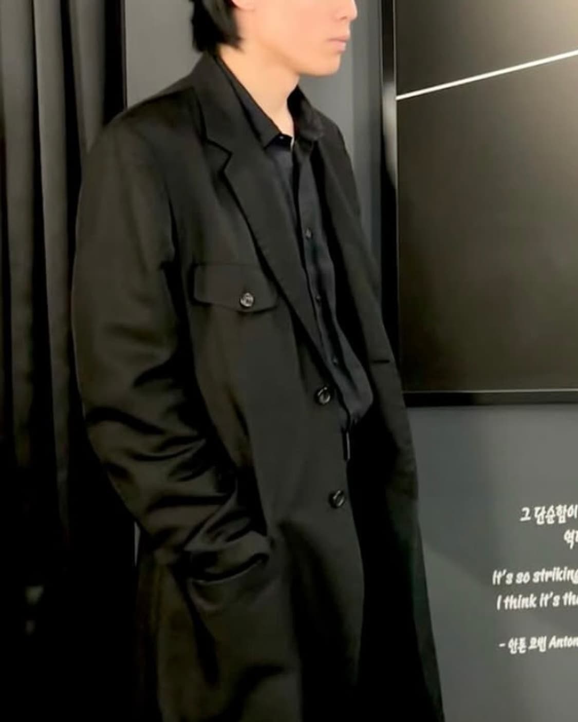 요지 야마모토 뿌르옴므 실크 코트 상품이미지3