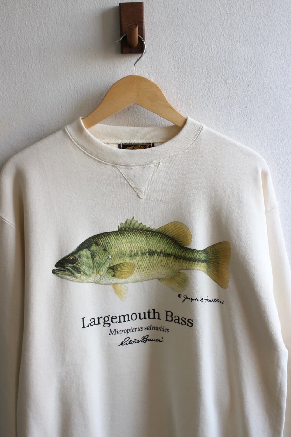 90s 에디바우어 배스 프린트 스웻셔츠 상품이미지4