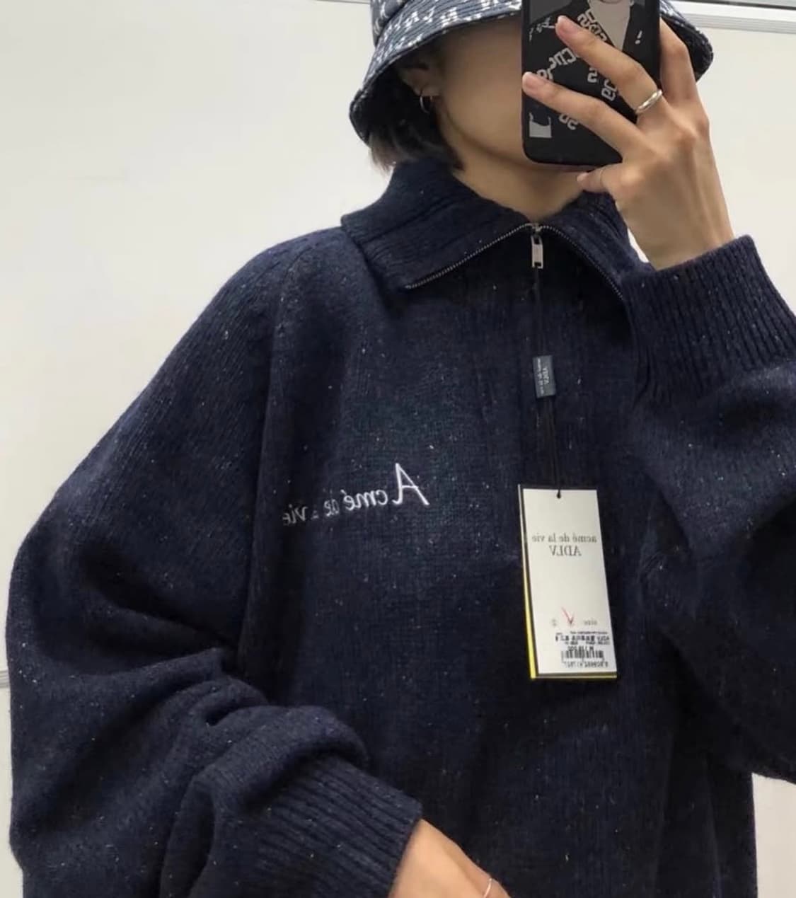 [L] Acme de la vie 아크메드라비 울 반집업 니트 상품이미지5