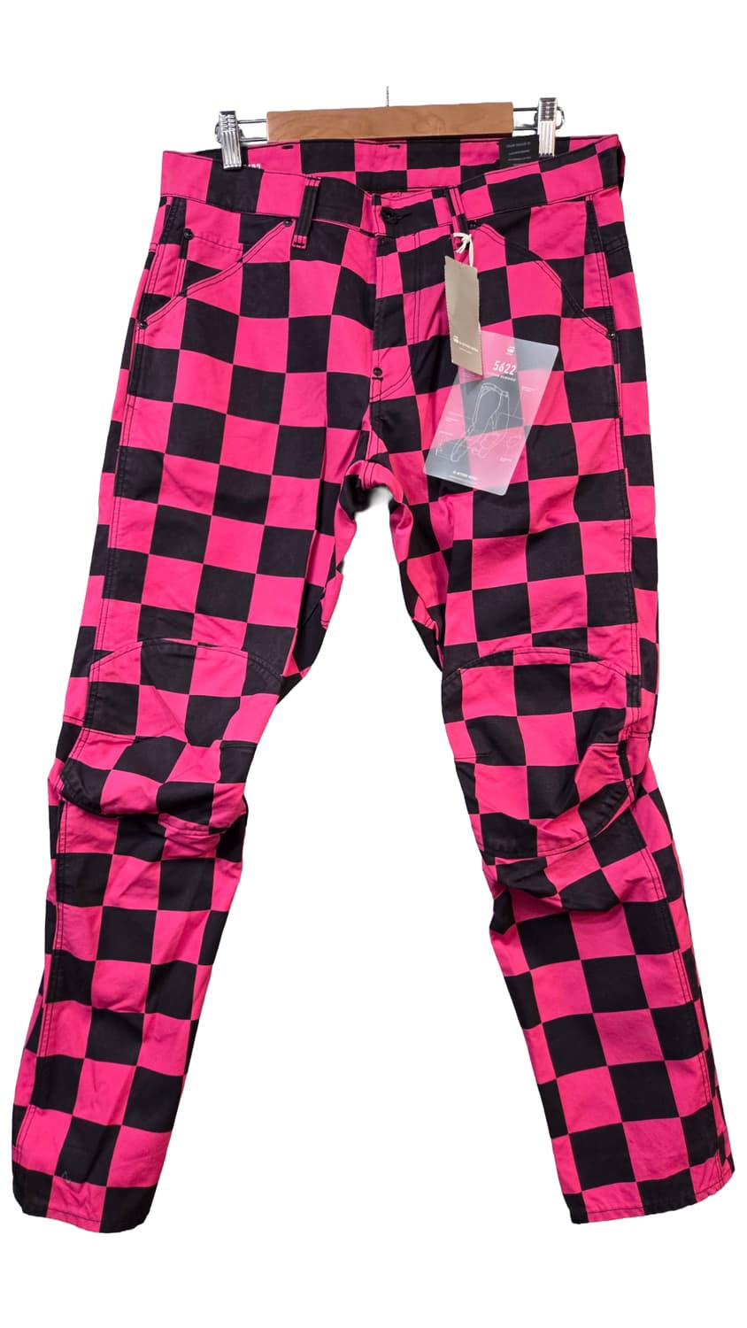 G-Star RAW 핑크 블랙 체크 카고바지(W32/L30)남여공용 상품이미지1