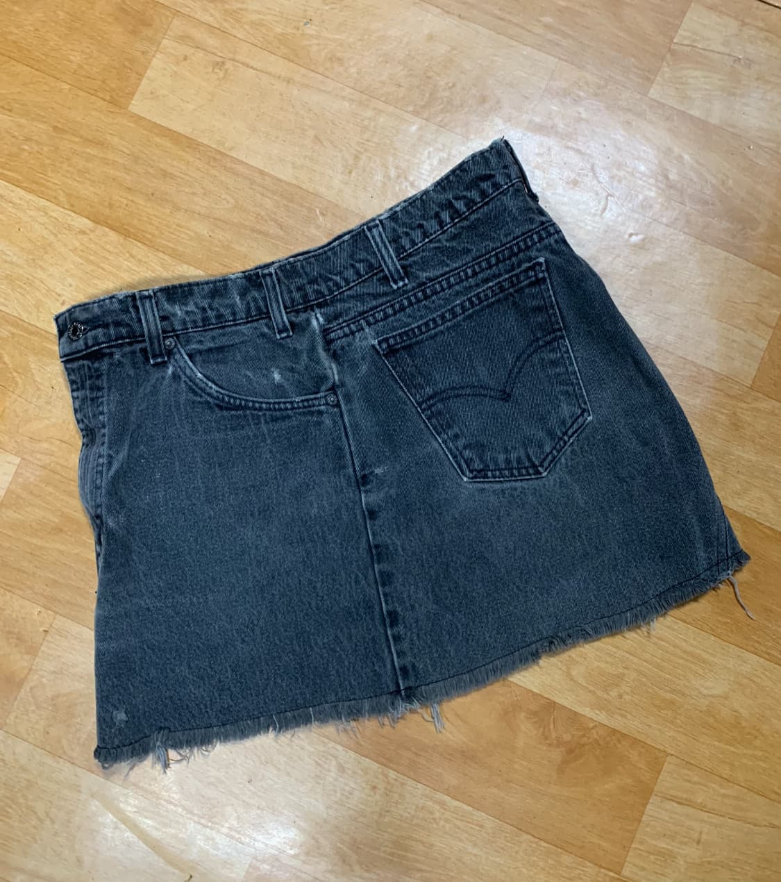 LEVIS 리바이스 커스터마이징(550-95년 메이드)데님 스커트 상품이미지2
