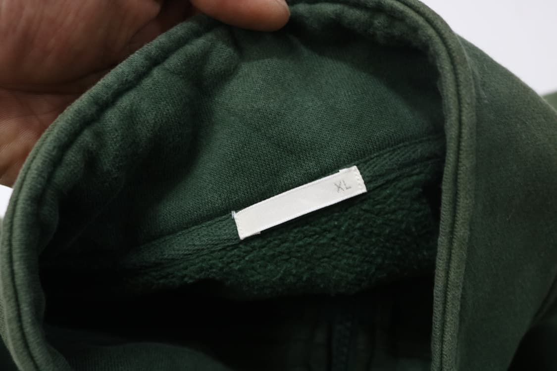 선페이딩 빈티지 딥 그린 하프 집업 기모 스웻셔츠 (XL) 상품이미지6