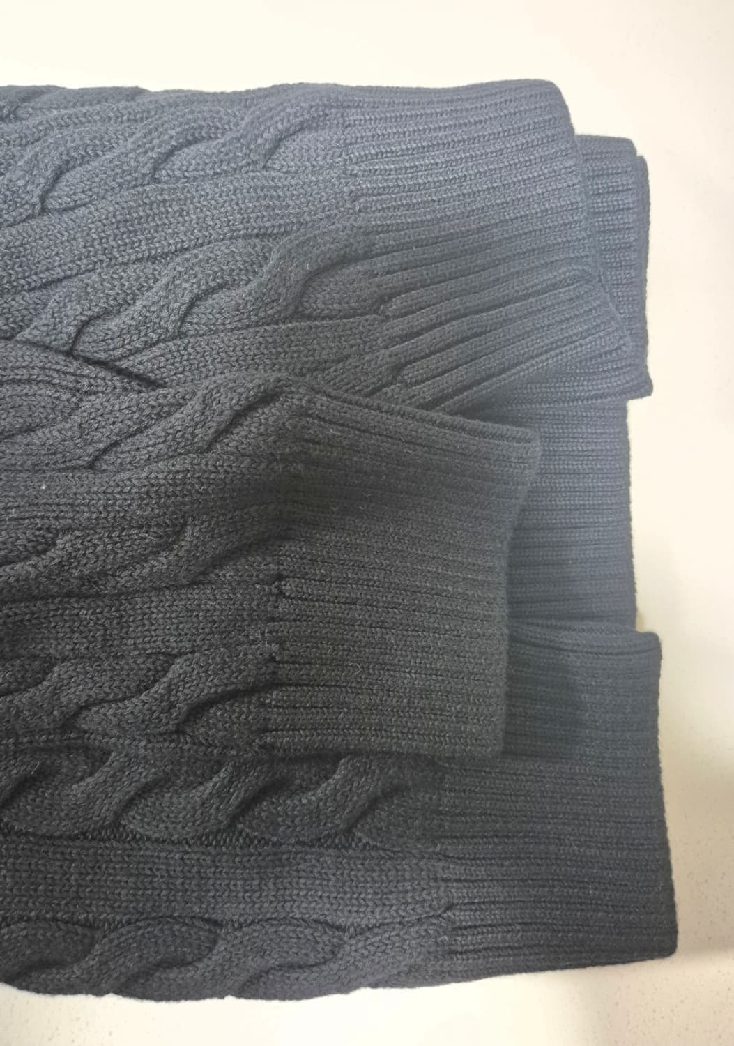 폴로 꽈배기 블랙 M (새상품) 상품이미지2