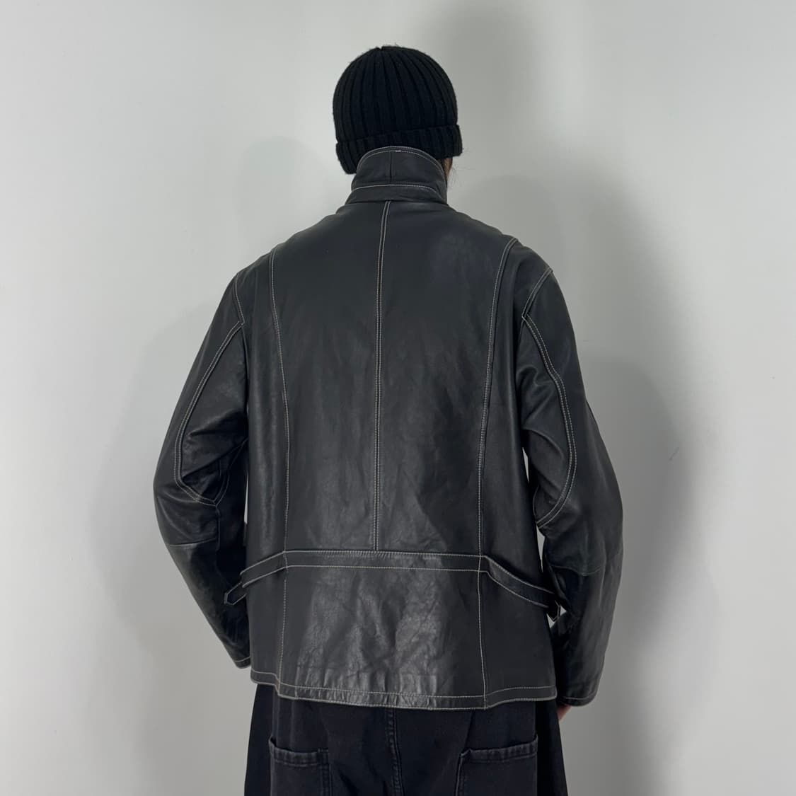 Vtg Sheep Skin Leather Jacket 상품이미지4