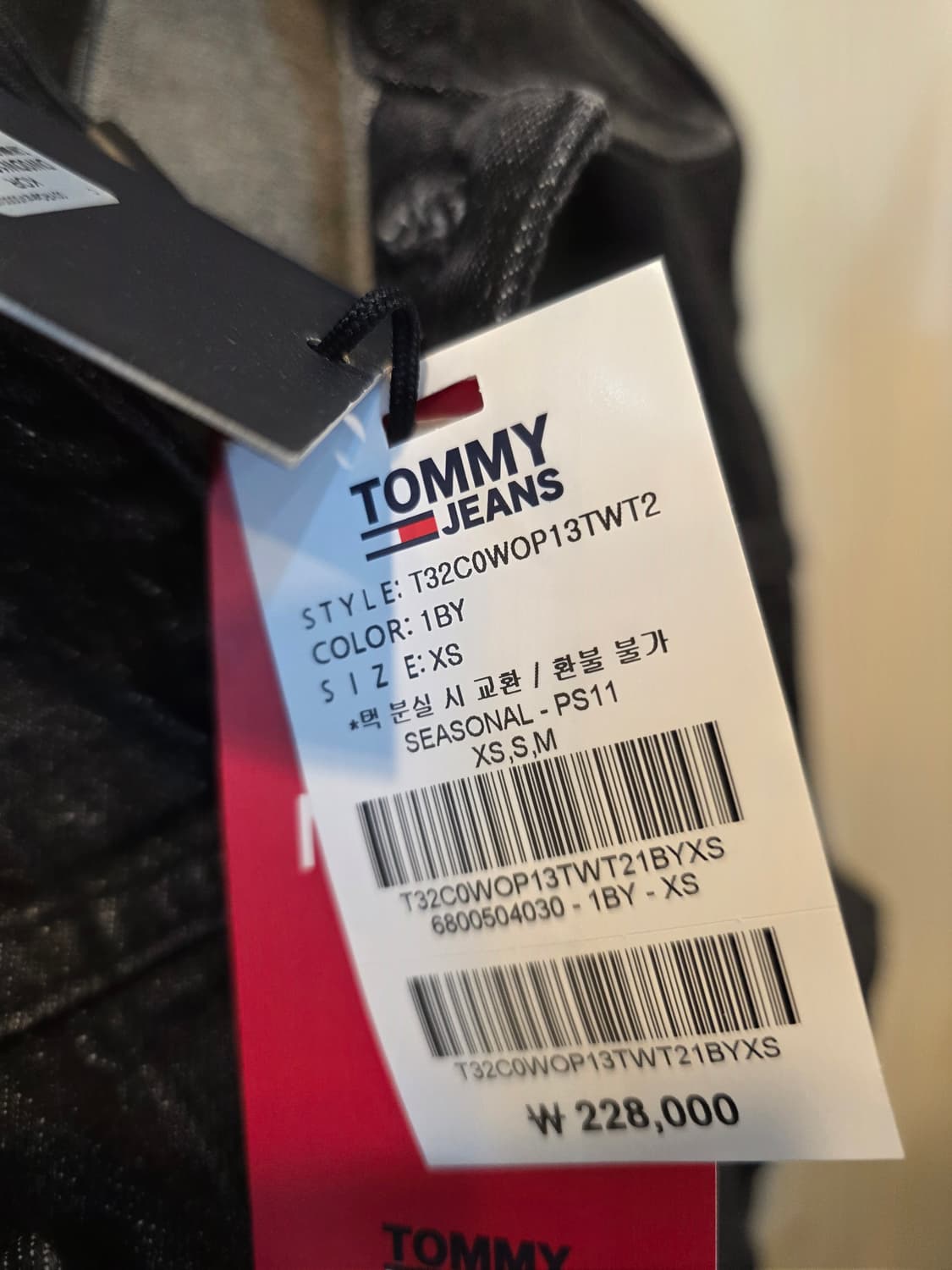 타미진 블랙 데님 원피스XS 상품이미지9