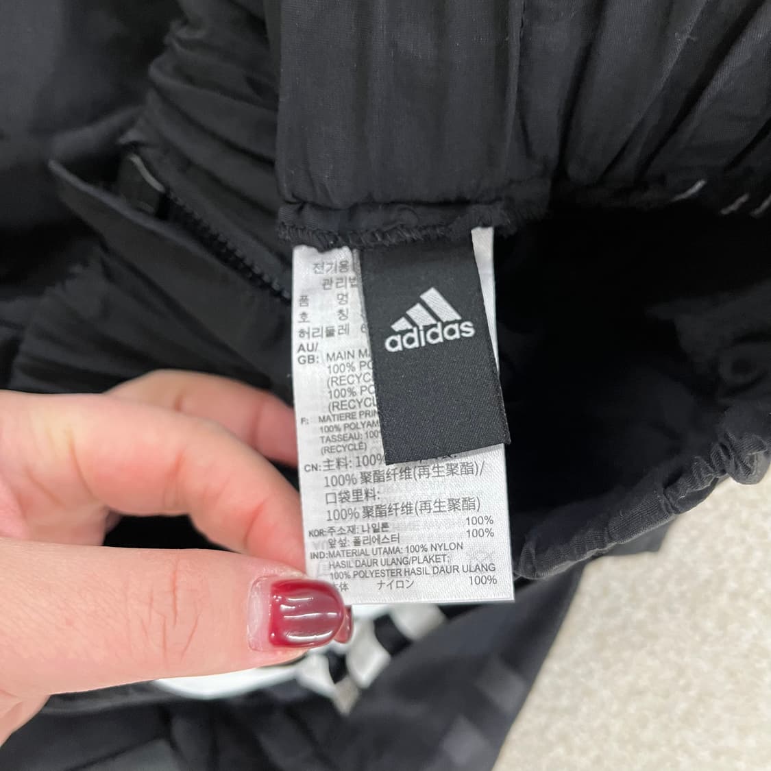 [S] 아디다스 여성 삼선 시스루포켓 트레이닝 조거 팬츠 츄리닝 0120 상품이미지3