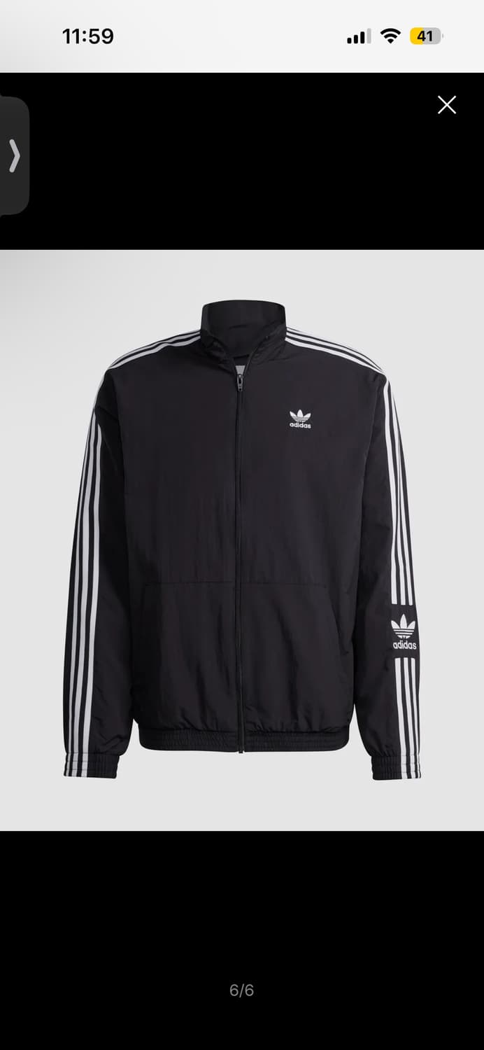 아디다스 나일론 락업 트랙탑 블랙 상품이미지1