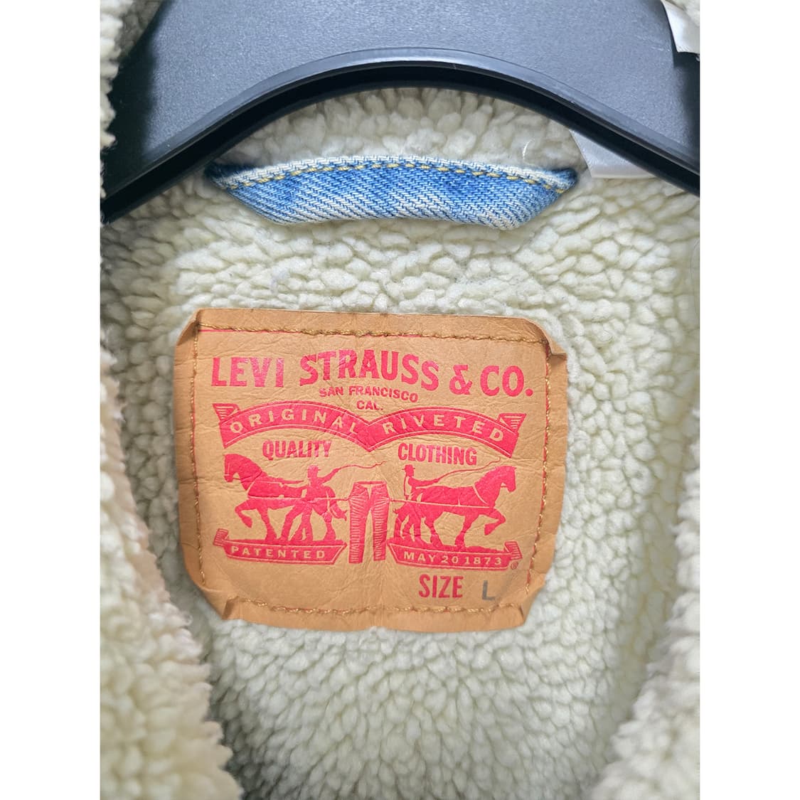 택포_ 리바이스 데님 쉐르파 자켓 L 상품이미지2