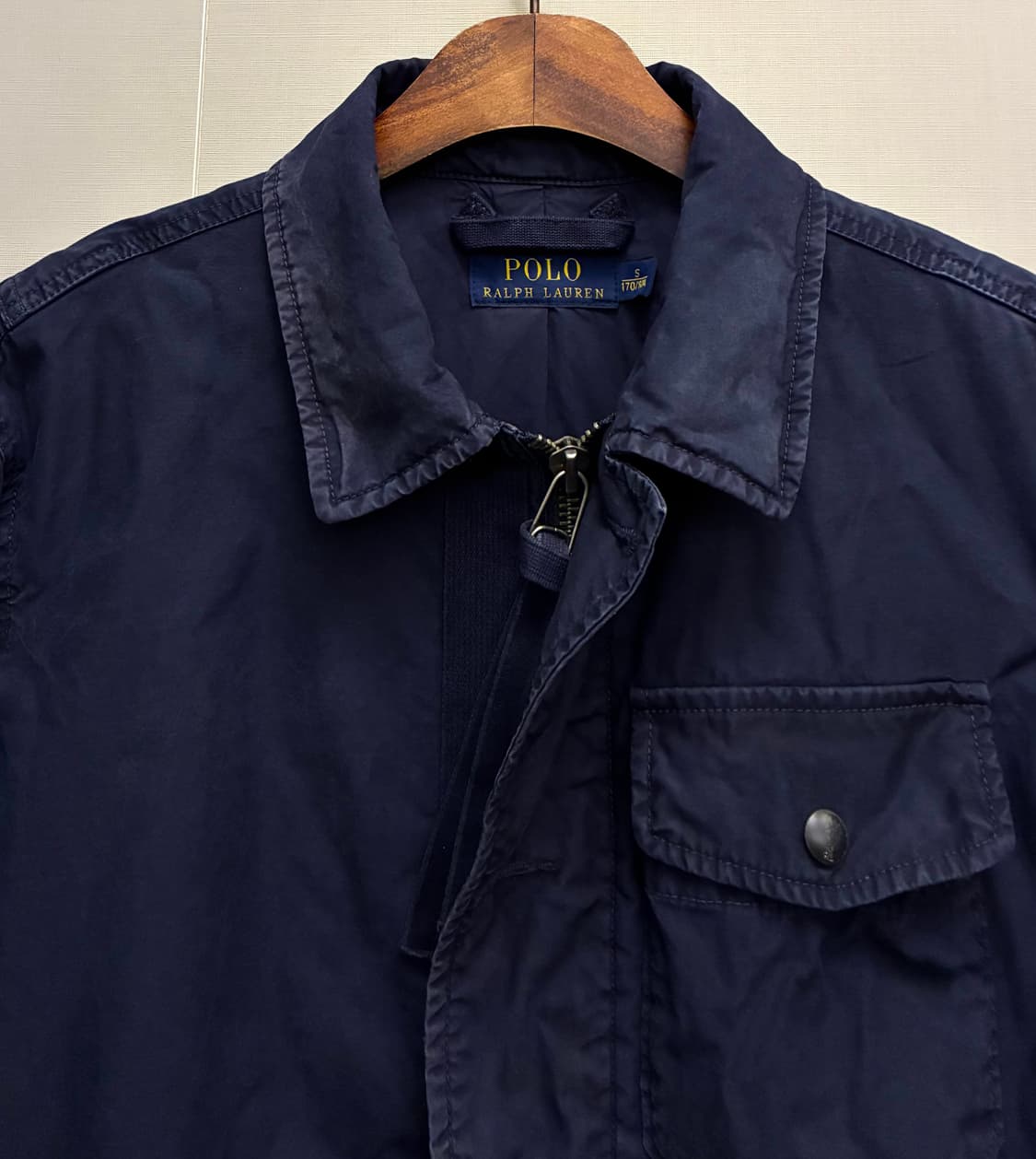(S)폴로랄프로렌 코튼 USN A-2 밀리터리 덱자켓 네이비 상품이미지3