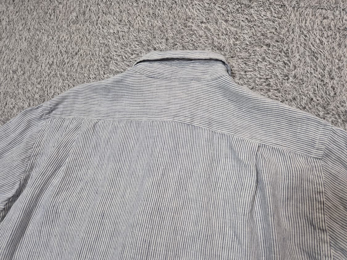 유니클로 여성 스트라이프 린넨 셔츠 M 상품이미지7