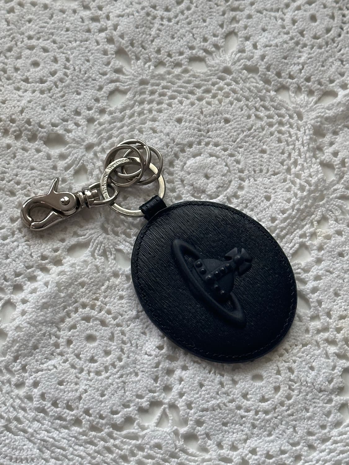 비비안웨스트우드 3D ORB 레더 (블랙) 키링, 키홀더,차키 상품이미지1