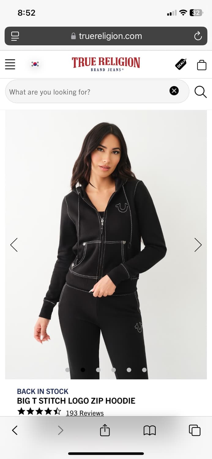 [새제품] 트루 릴리젼 후드집업 상품이미지2