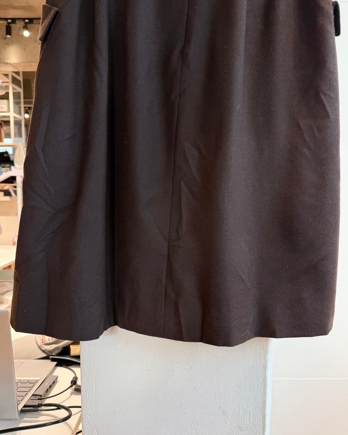 발렌티노 브라운 포켓 프릴 미디스커트  상품이미지7