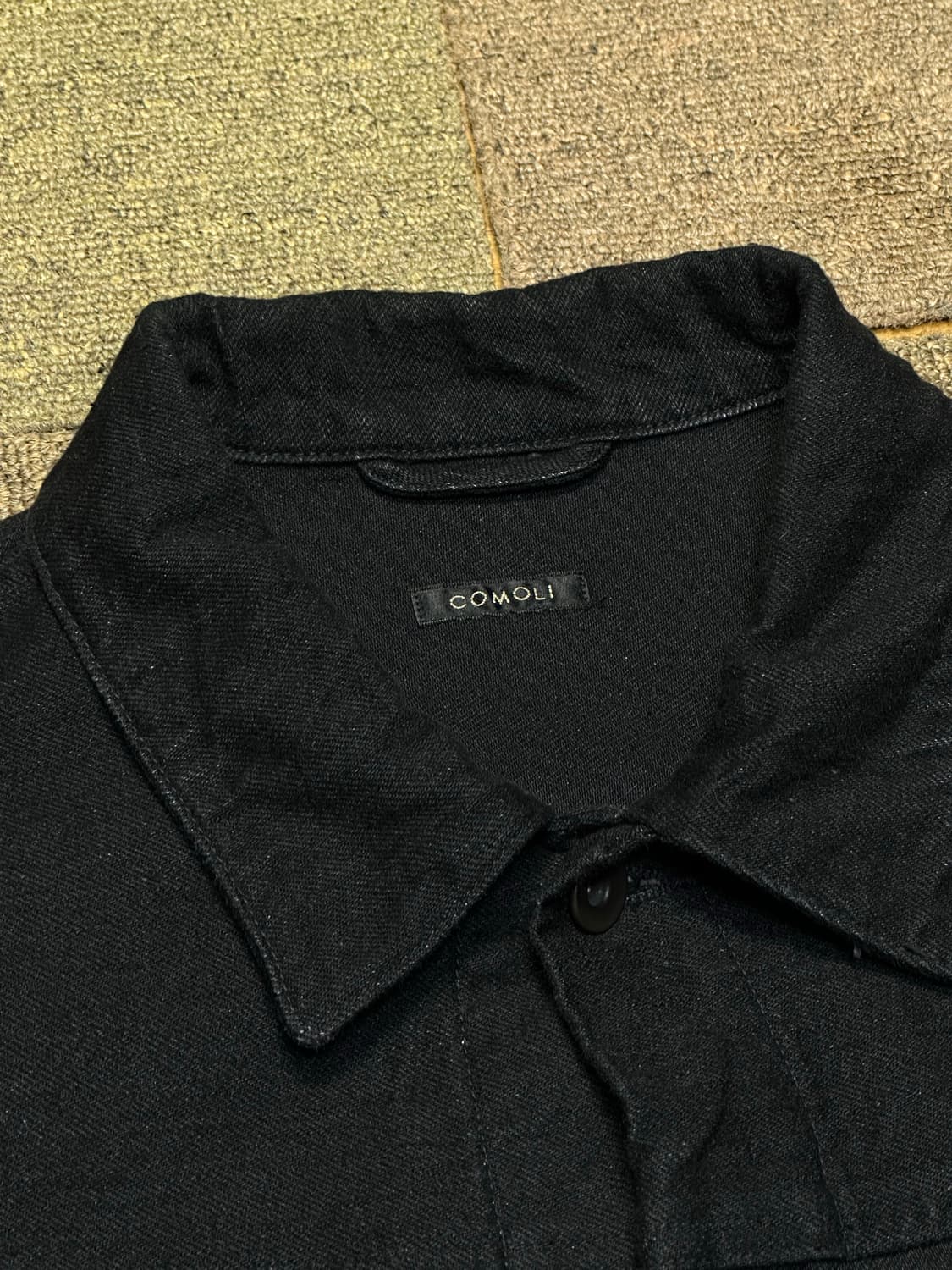 [2] 코모리 23fw 블랙 데님 자켓 상품이미지5