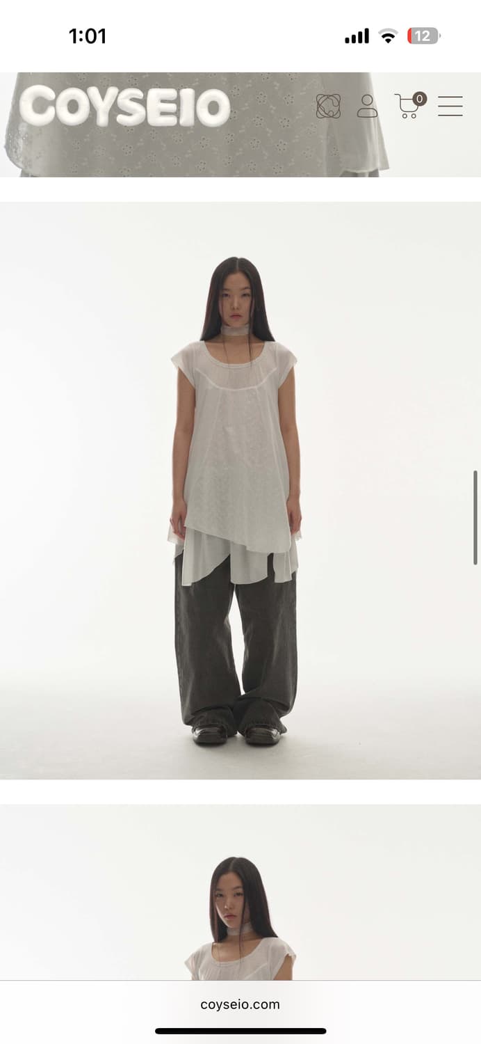 코이세이오 플라워 원피스 화이트 상품이미지4