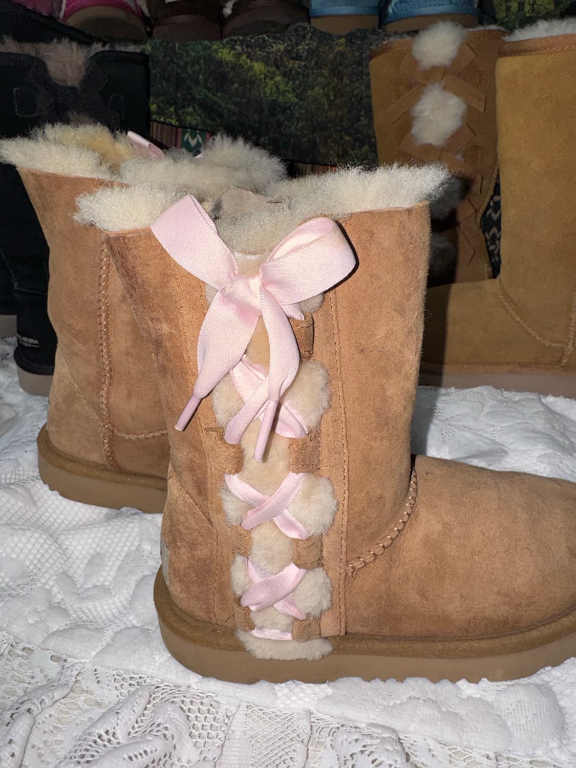 Ugg 리본 어그부츠 210 (225까지는 가능) 상품이미지1