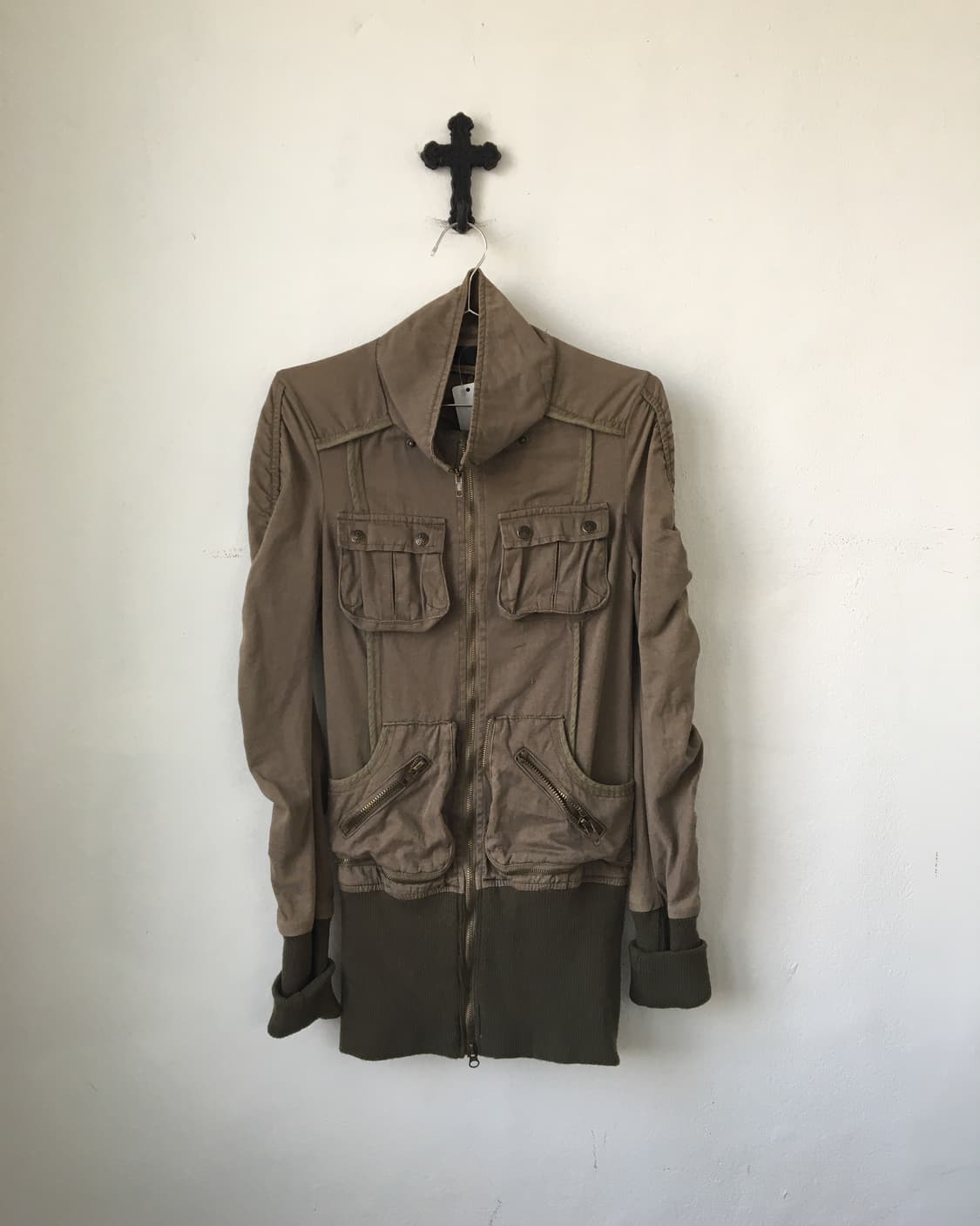 Shirring multi pocket point high neck ja 상품이미지2