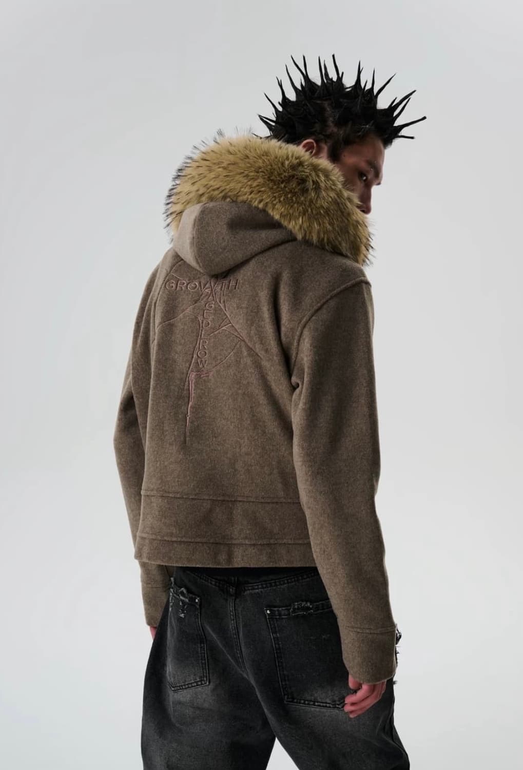 Detachable Fur Fleece Hoodie 퍼 후드집업 상품이미지4