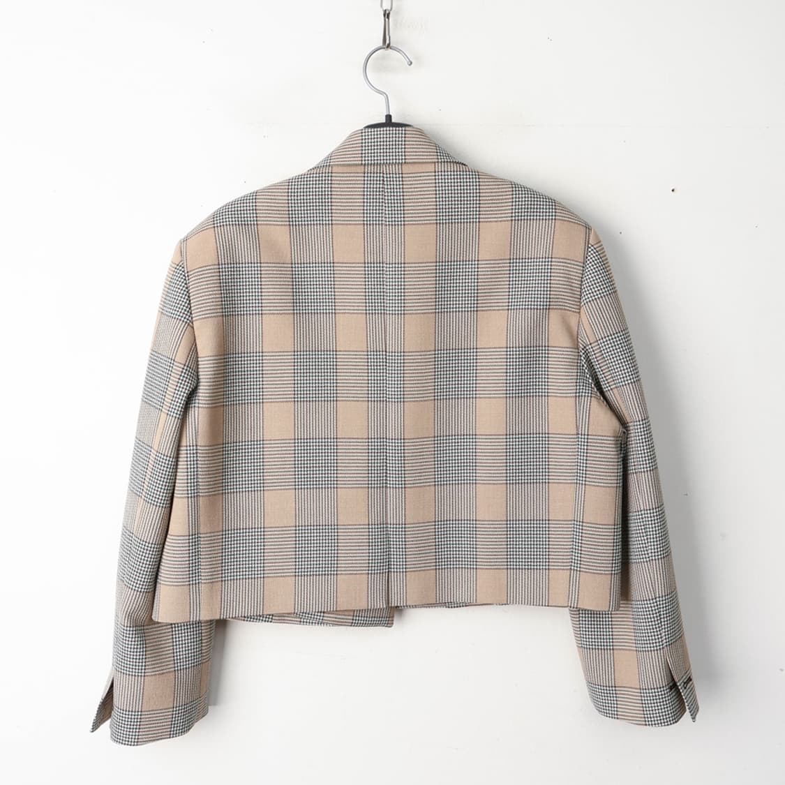 55/시스템 크롭 체크 자켓 상품이미지2