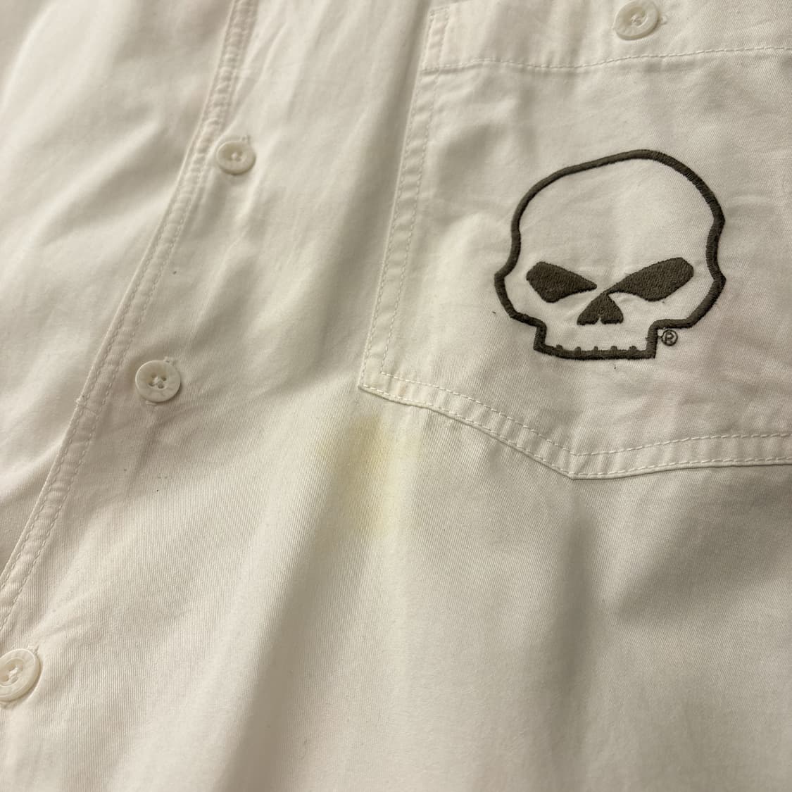 할리데이비슨 실버틱 윌리.G스컬 엠브로이드 반팔셔츠 N1245 상품이미지7