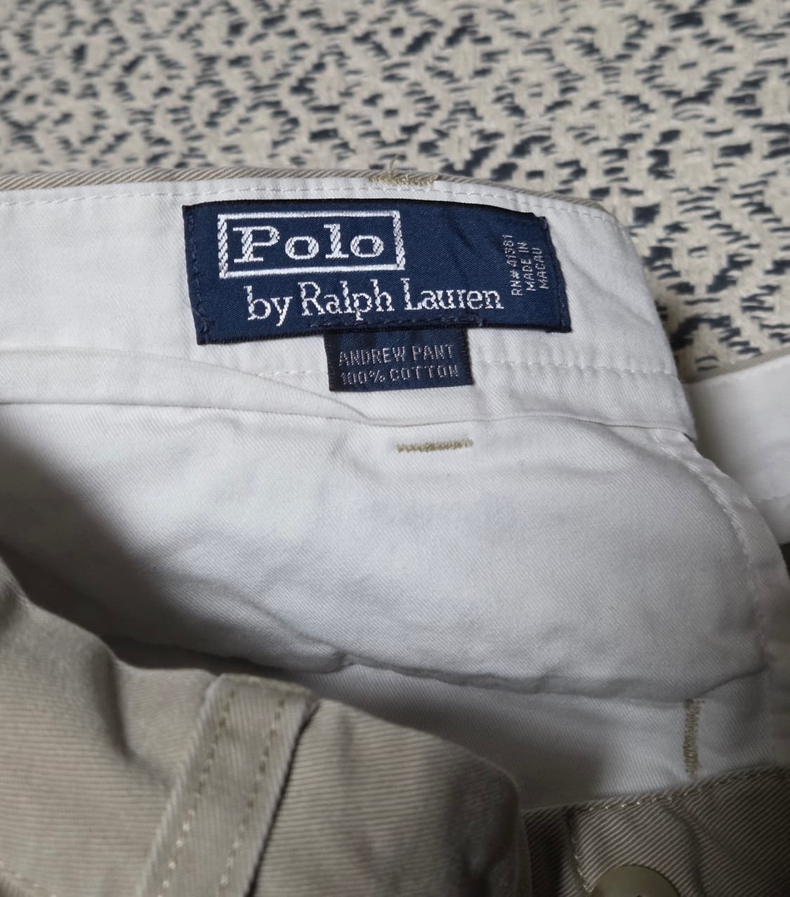 폴로 랄프로렌 베이지 치노 팬츠 34 상품이미지3